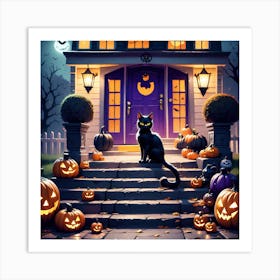 Halloween House 15 Art Print