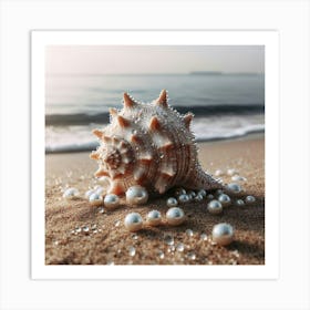 Seashells On The Beach Art Print