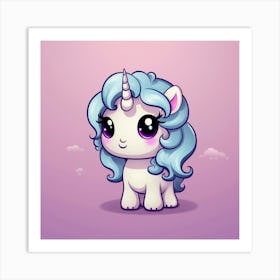 Cute Unicorn 204 Art Print