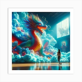 Dragon In The Sky Art Print