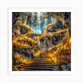 Staircase to enlightenment Art Print