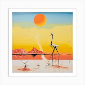 'Birds In The Desert' Art Print