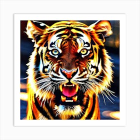 Tiger Painting 16 Art Print