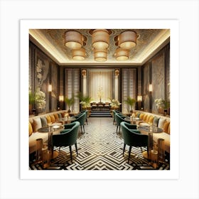 Deco Dining Room 7 Art Print