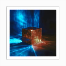 Cube - Cube Stock Videos & Royalty-Free Footage Art Print