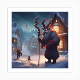 Christmas Demons Art Print