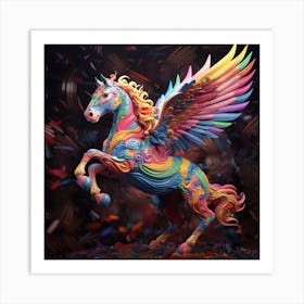 Rainbow Unicorn Art Print