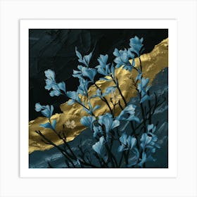 Blue Flowers Art Print