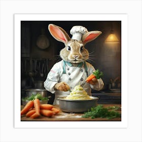 Chef Rabbit 2 Art Print