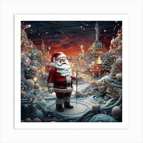 Santa Claus 4 Art Print