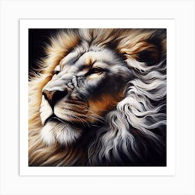 Lion Painting 1 Art Print