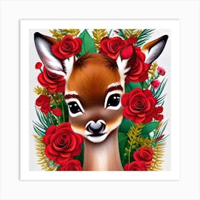 Baby Deer Art Print