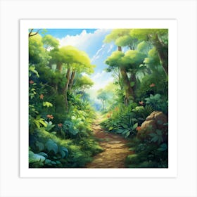 Forest Path 2 Art Print