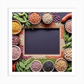 Legumes As A Frame (13) Art Print