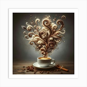 Coffee Art 16 Art Print