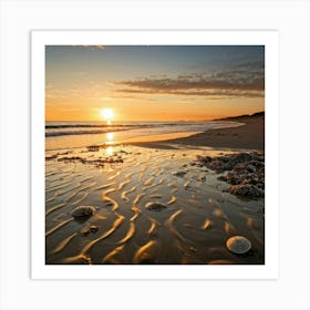 Sunset On The Beach 2 Art Print