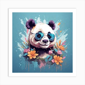 Cool Panda Art Print