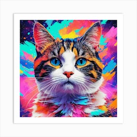 Galaxy Cat Art Print