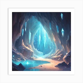 Cave Of Ice Art Print