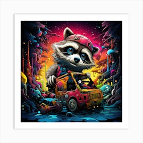 Raccoon 2 Art Print