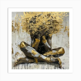 Praying woman Art Print