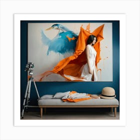 ((( Capture Dynamic Splashes Of Art In A Fashion P Art Print