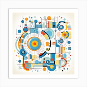 Abstract Geometric Pattern Art Print