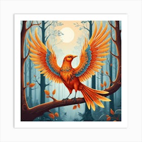 Phoenix Bird Art Print