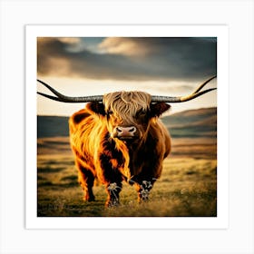 Highland Cow Art Print