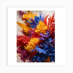 Colorful Flowers 3 Art Print