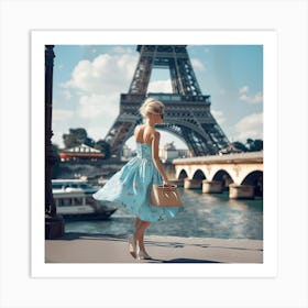 Woman in Paris Art Print