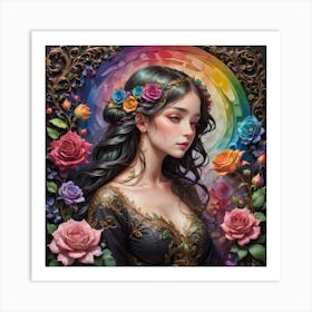 Rainbow Girl Art Print