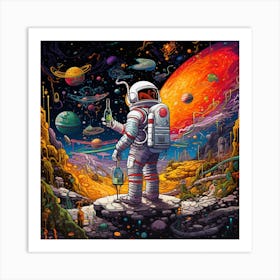 Space Man Art Print