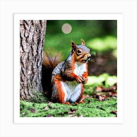 Red Squirrel 7 Art Print