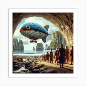 Fish In A Cave Art Print