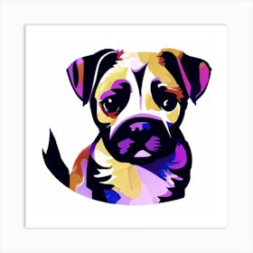 Boxer Dog Painting Art Print