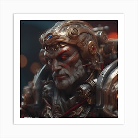 Old Warrior  Art Print