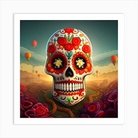 Sugar Skull 1 Art Print