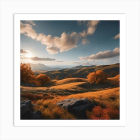 Elegance of Nature in its Golden Hour Art Print