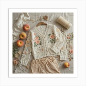 Peach Blossoms Art Print