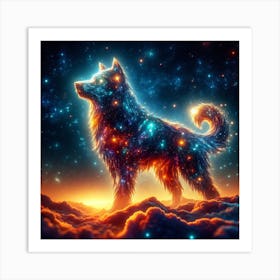 Wolf In The Sky Art Print