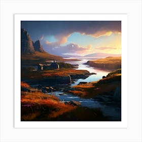 Scottish Whisky Regions Art Print