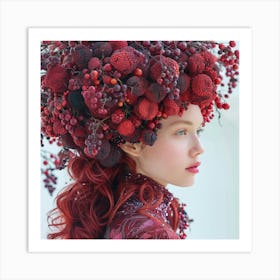 Red Haired Girl Art Print