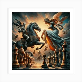 Knights Of Chess20 Art Print