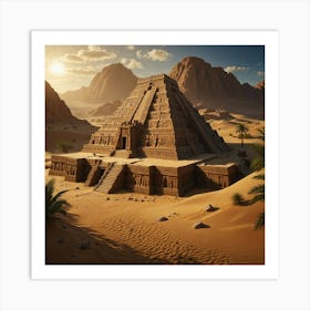 Egyptian Pyramid 2 Art Print