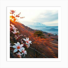 Mt Fuji At Sunset Art Print