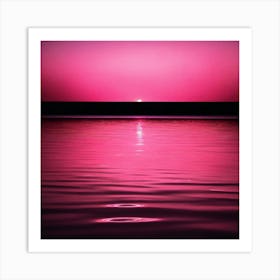 Sunset Over Water Art Print
