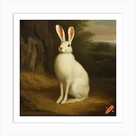 White Rabbit Art Print