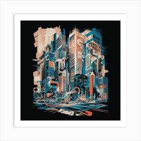 Cityscape Art Print