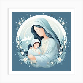 Jesus And Baby 1 Art Print